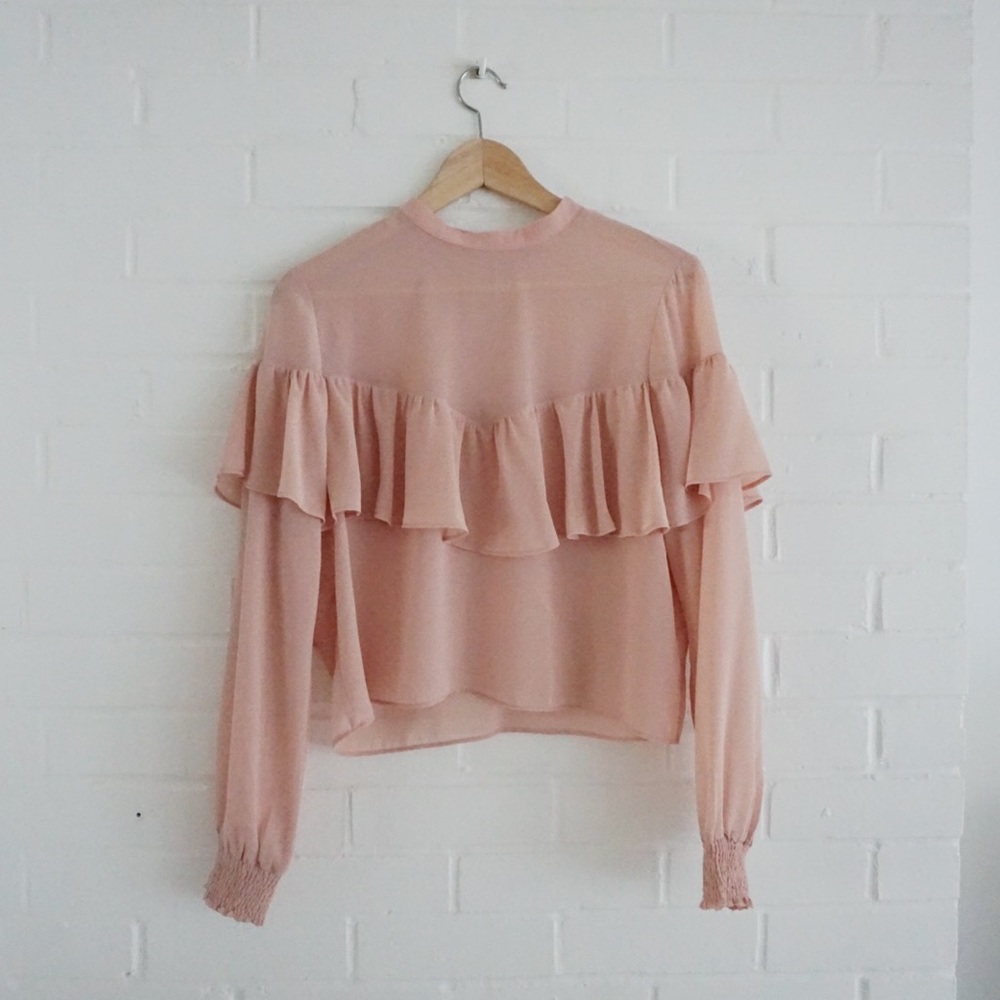 Blush Chiffon Top